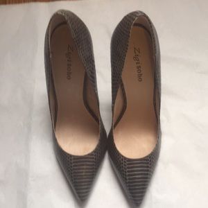 Zigi Soho snake skin heels